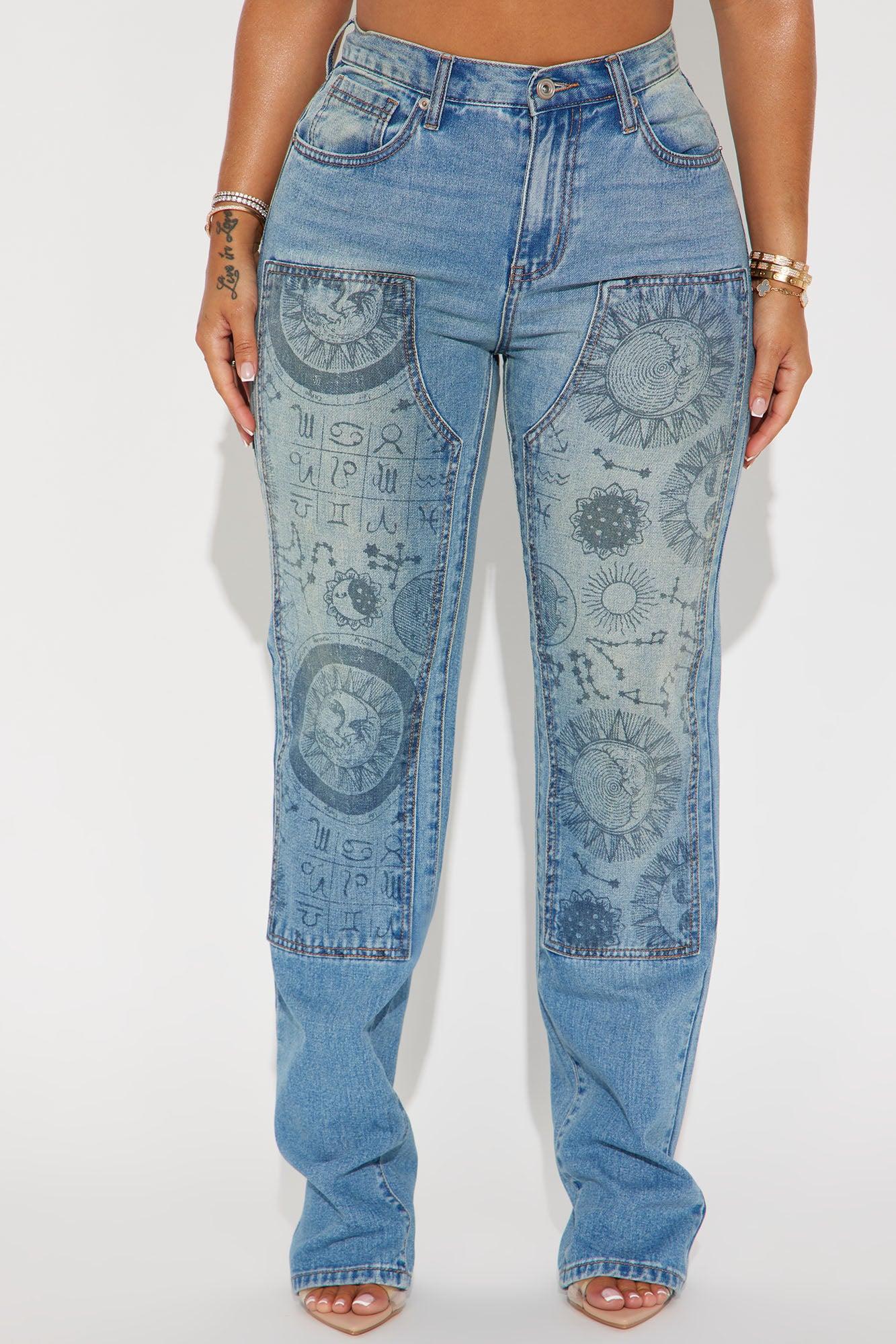In The Stars Straight Utility Leg Jeans - Medium Wash Product Image