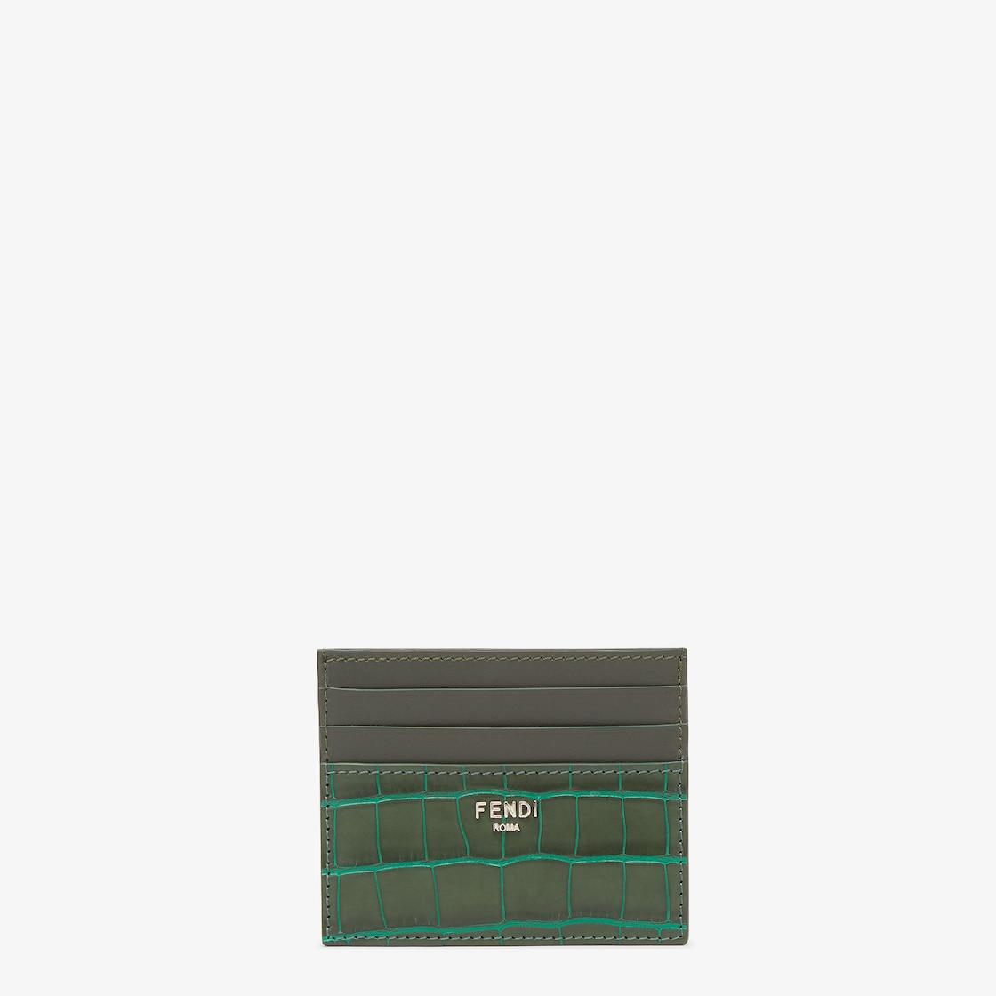 Card holderGradient green alligator card holder Product Image