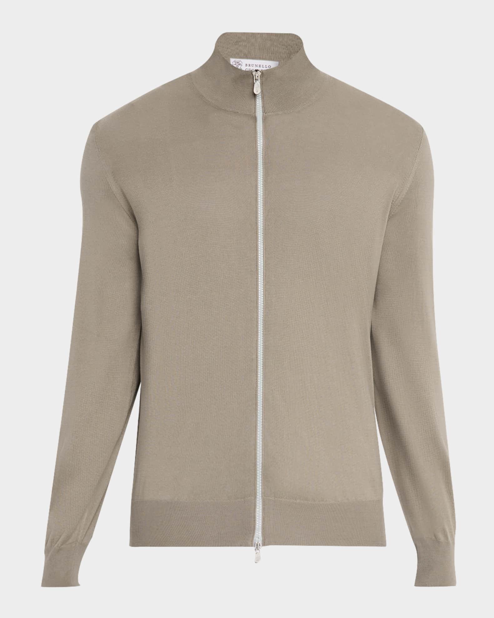 Men's Full-Zip Knit Sweater Product Image