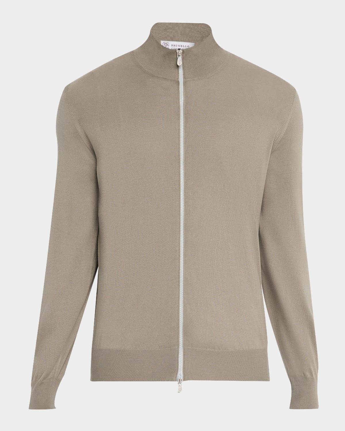 Men's Full-Zip Knit Sweater Product Image