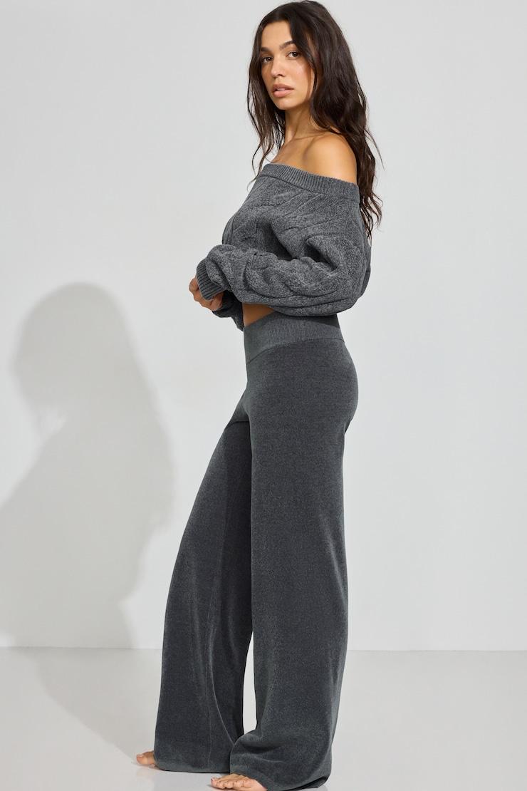 Chenille Low Rise Pants Product Image