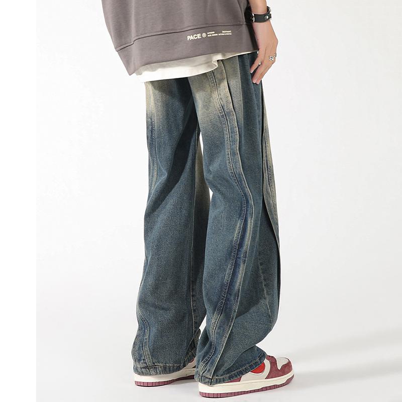 Sopula American Heavyweight High-End Patchwork Jeans Product Image