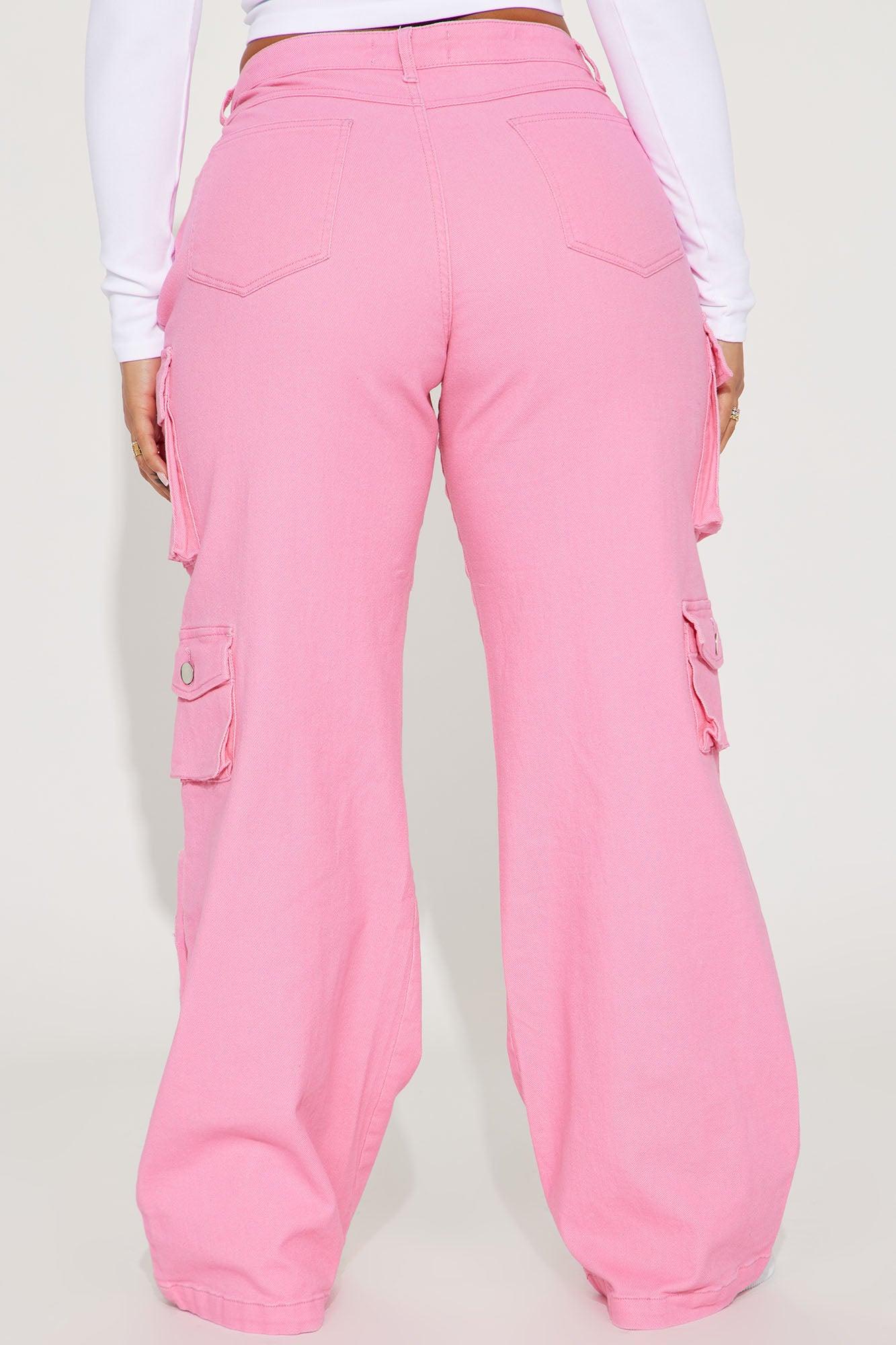 Elliana Cargo Pant - Pink Product Image
