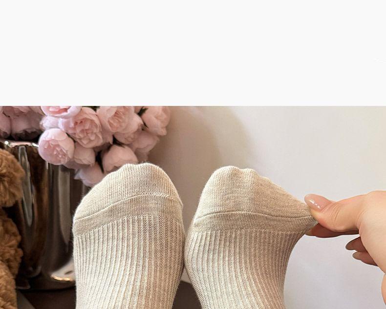 Set of 8 Pairs: Plain No Show Socks Product Image