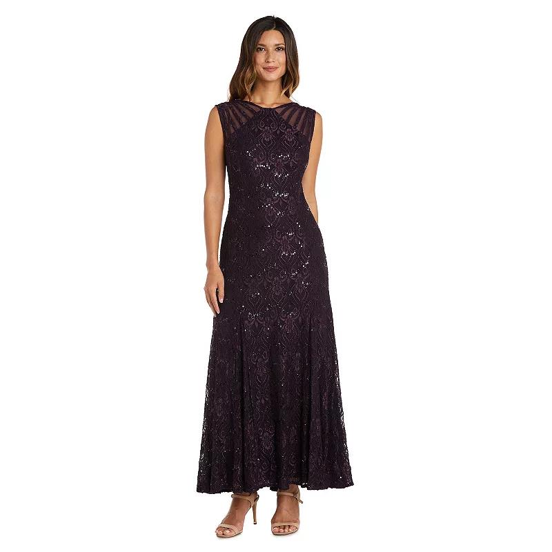 Women's R&M Richards Mermaid Lace Gown, Size: 16, Cadet Product Image