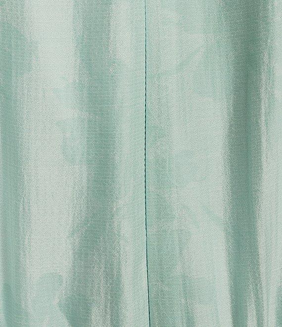 Moda Tara V-Neck Short Sleeve Floral Organza Dress Product Image