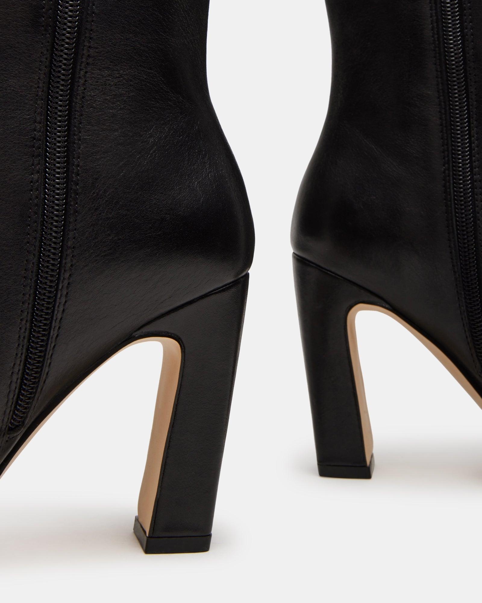 LIZETTE BLACK LEATHER WIDE CALF - SM REBOOTED Female Product Image