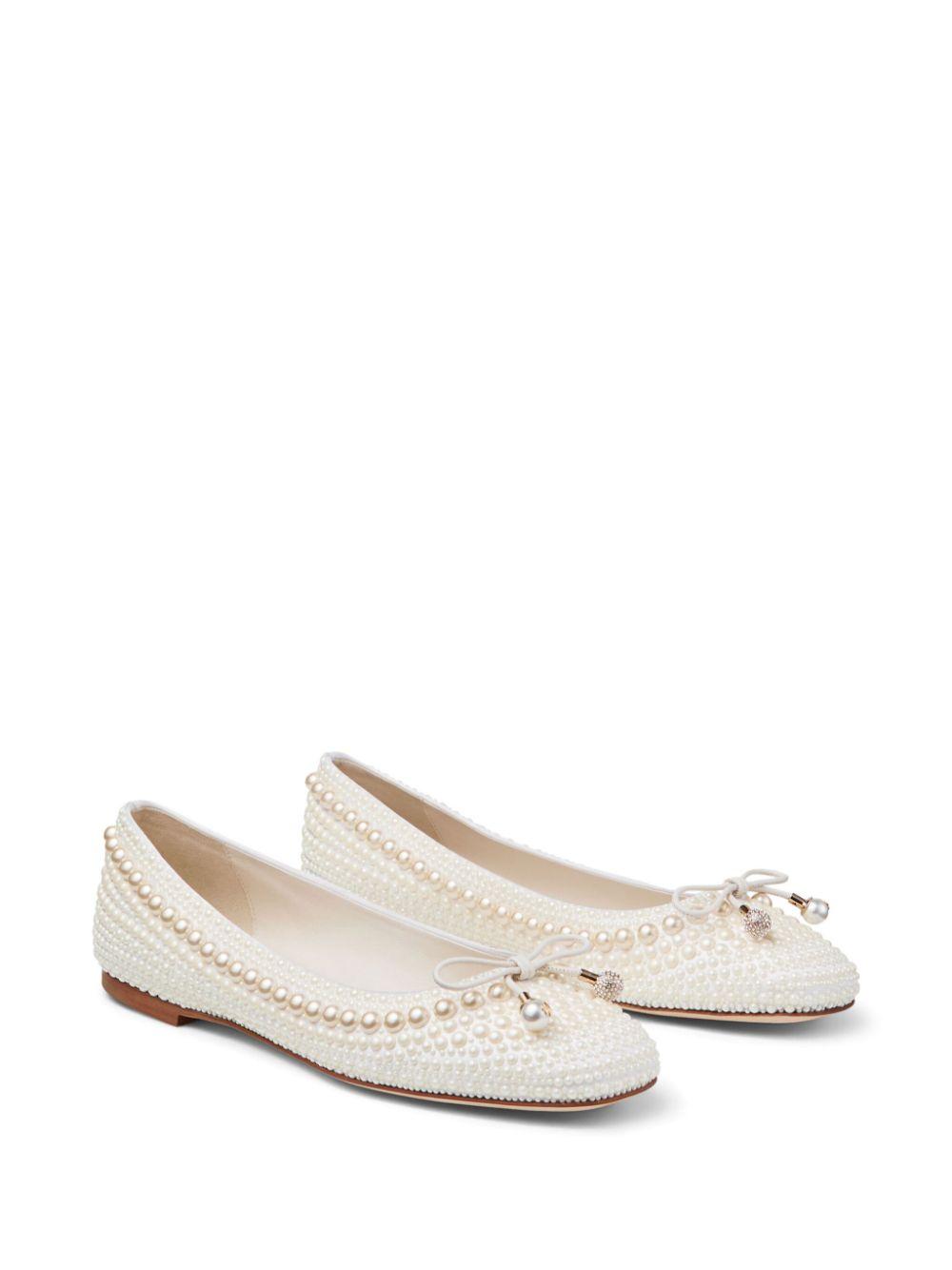 Elme pearl-embellished ballerina shoes Product Image