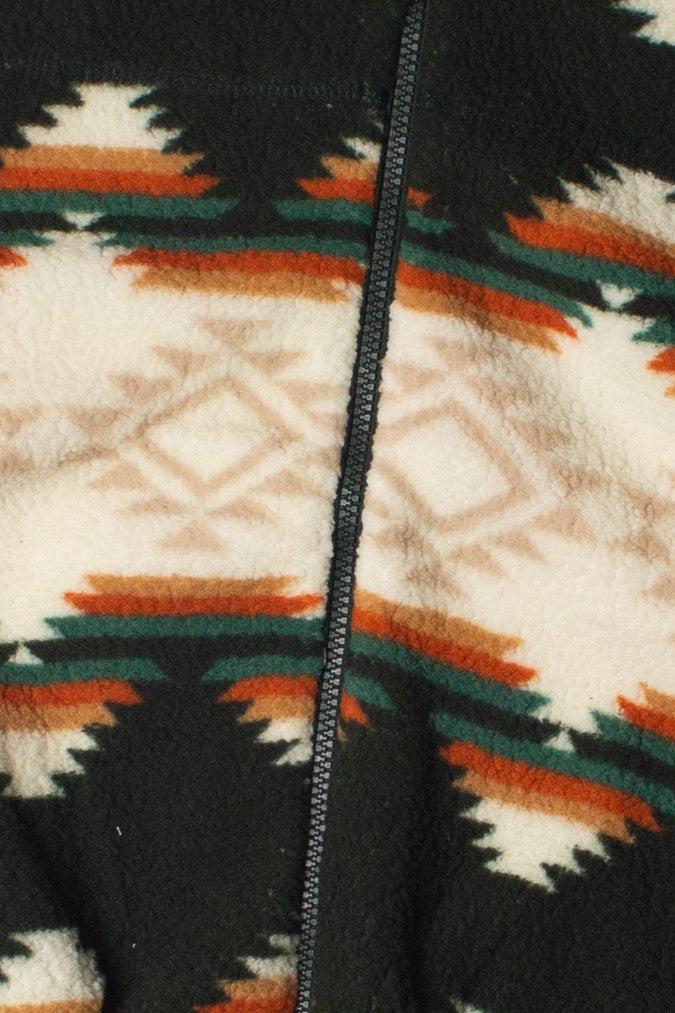Geometric Print Sherpa Jacket Product Image