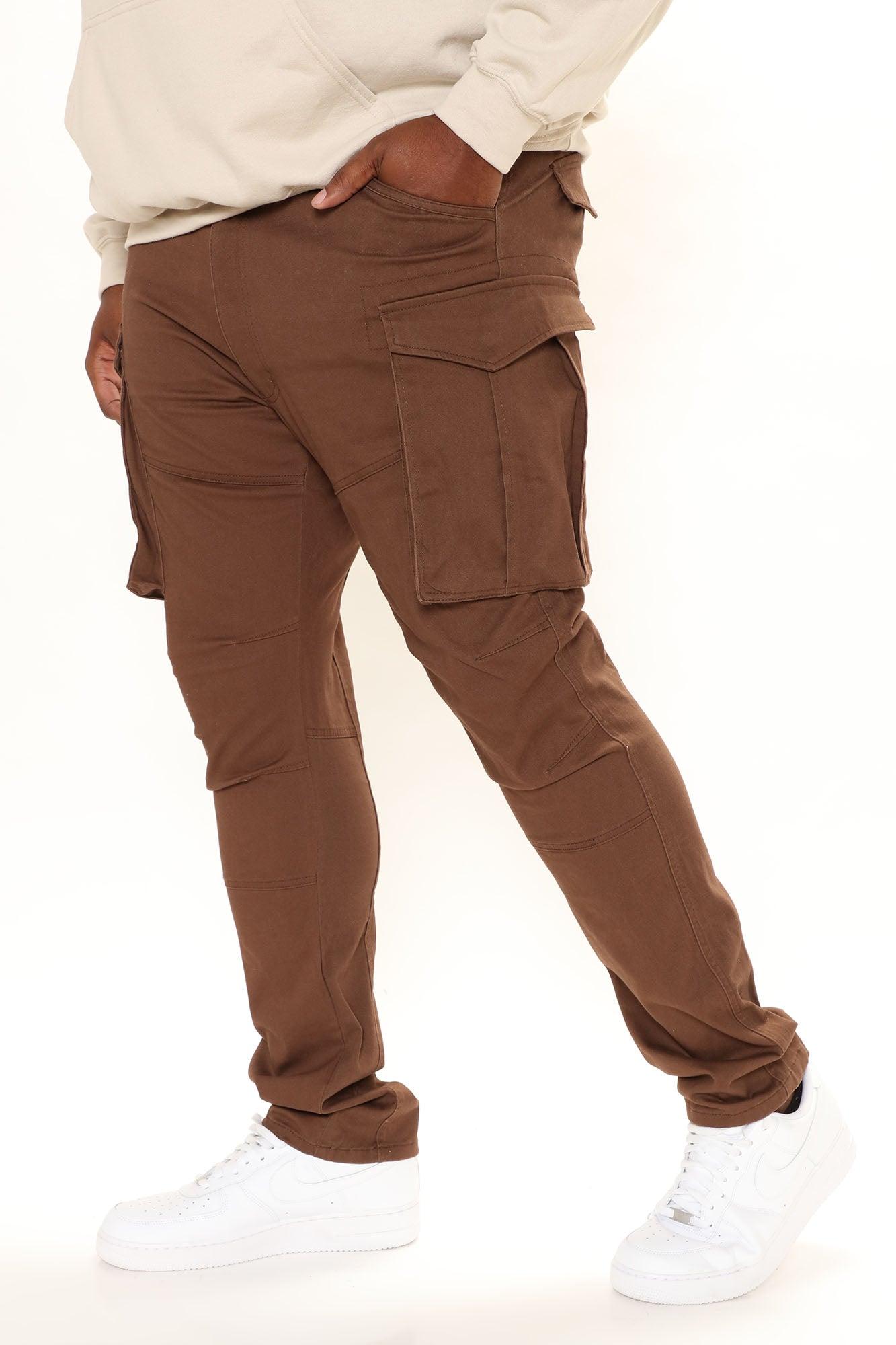Summer Games Slim Cargo Pants - Brown Product Image