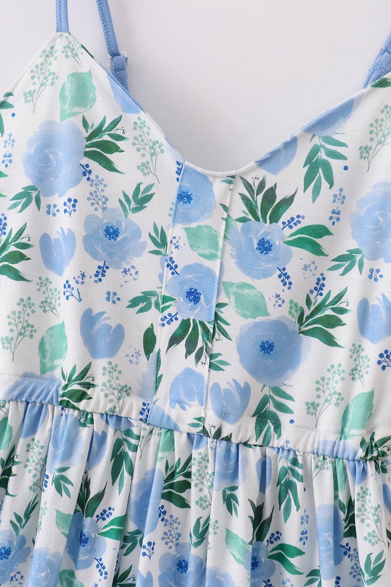 Bow applique print mom&me dress Product Image