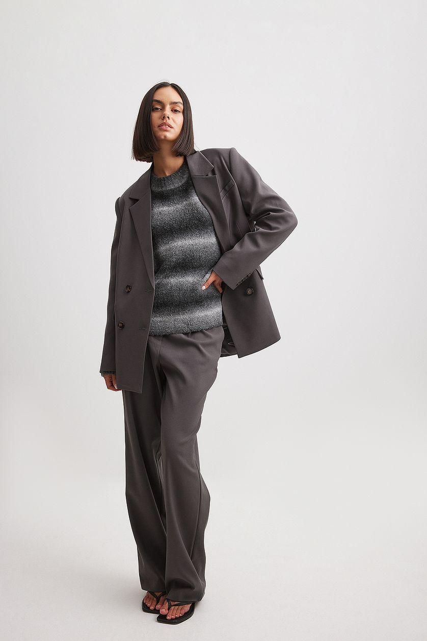 Ombre Knitted Oversized Sweater Product Image