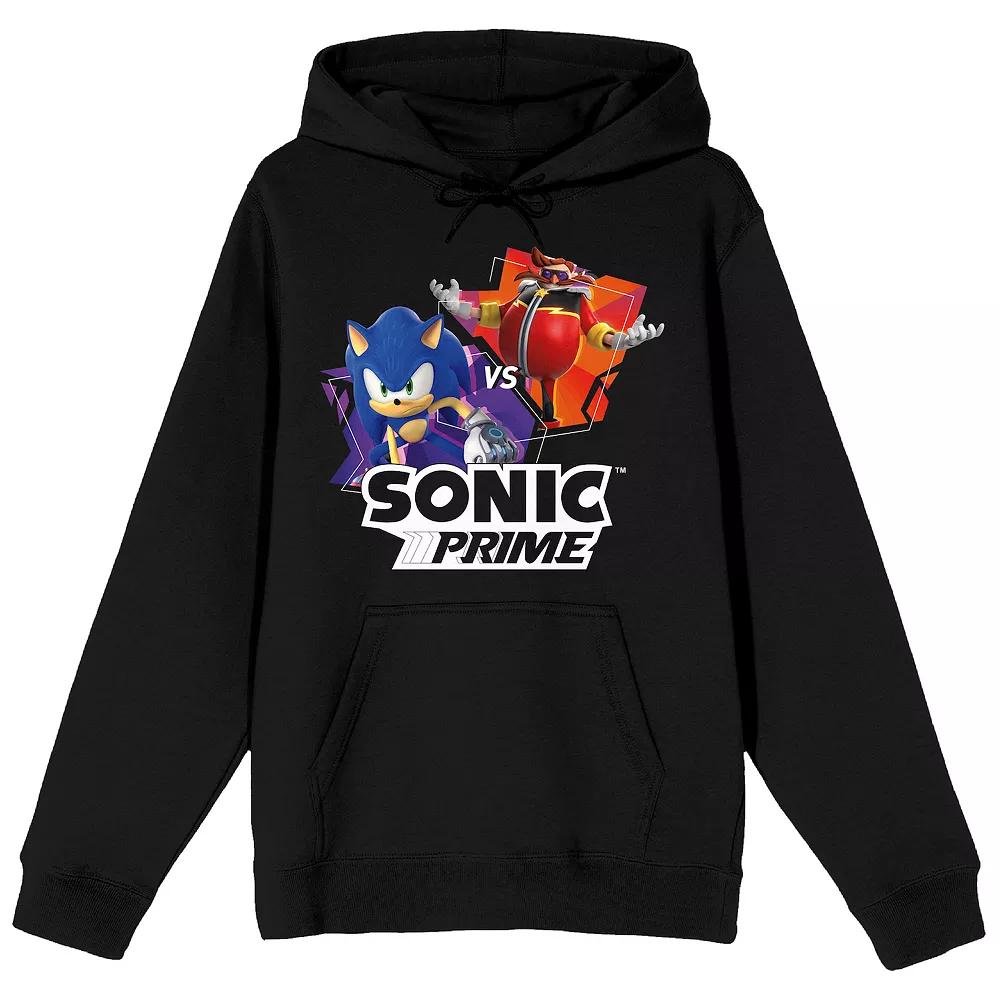 Men's Sonic Prime Sonic Vs Eggman Graphic Hoodie,  Product Image
