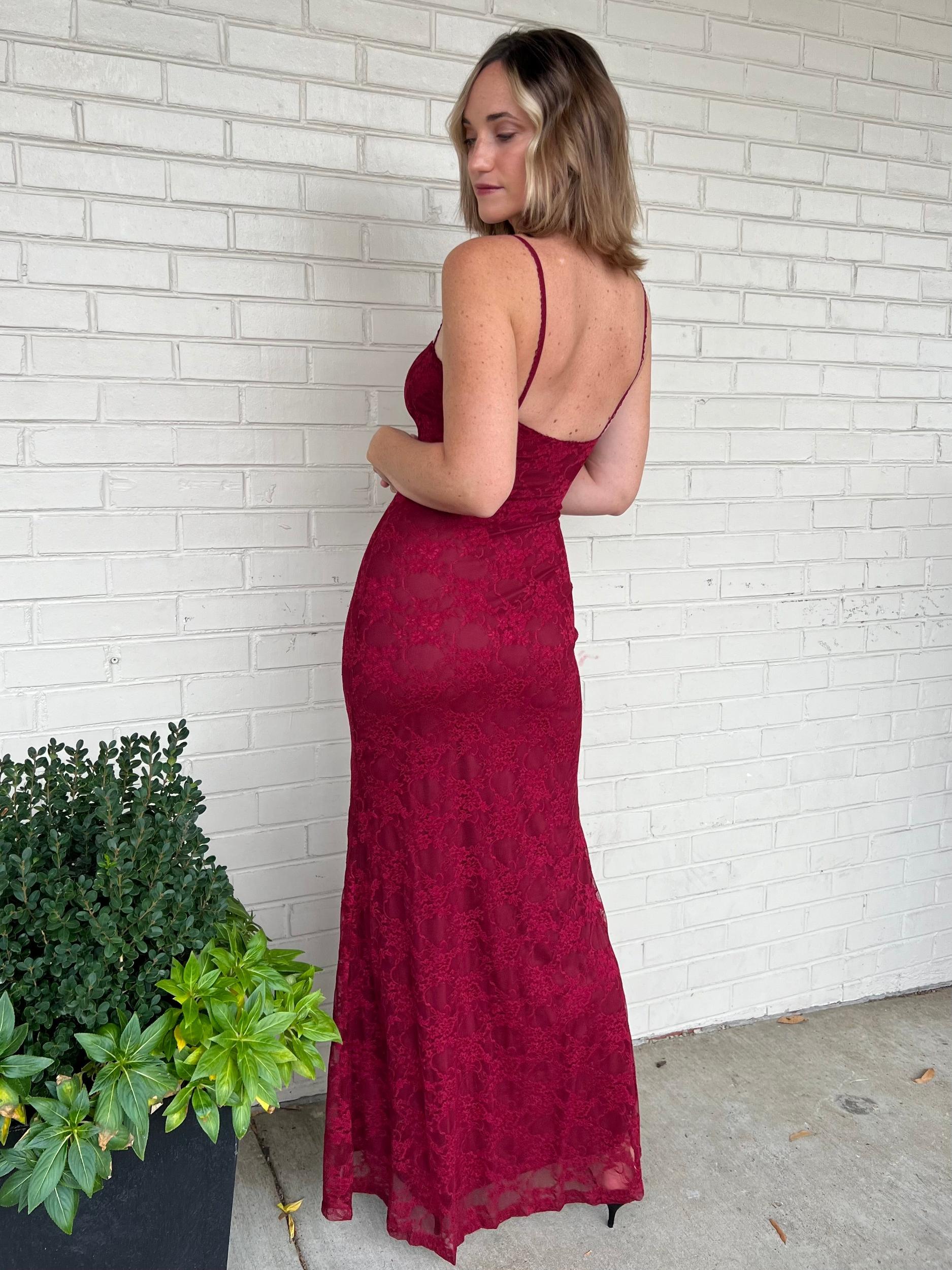 Vetiver Lace Slip Dress Product Image