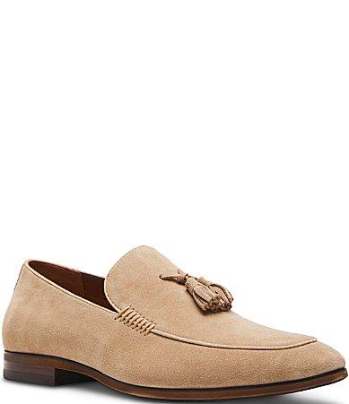 Steve Madden Mens Ondre Suede Tassel Dress Slip On Loafers Product Image