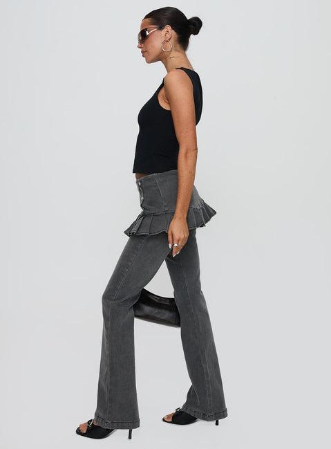Jordynne Layered Pant Washed Black Product Image