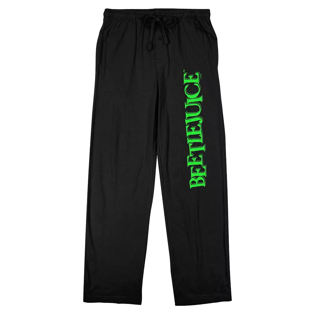 Men's Beetlejuice Neon Logo Pajama Pants,  Product Image