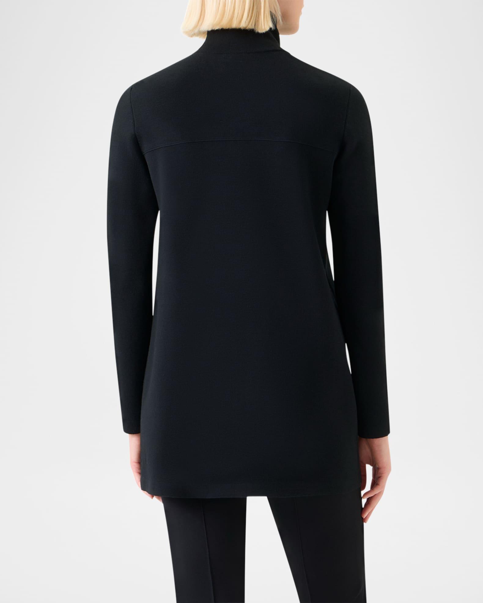 Merino Wool Milano Knit Zip Cardigan Product Image