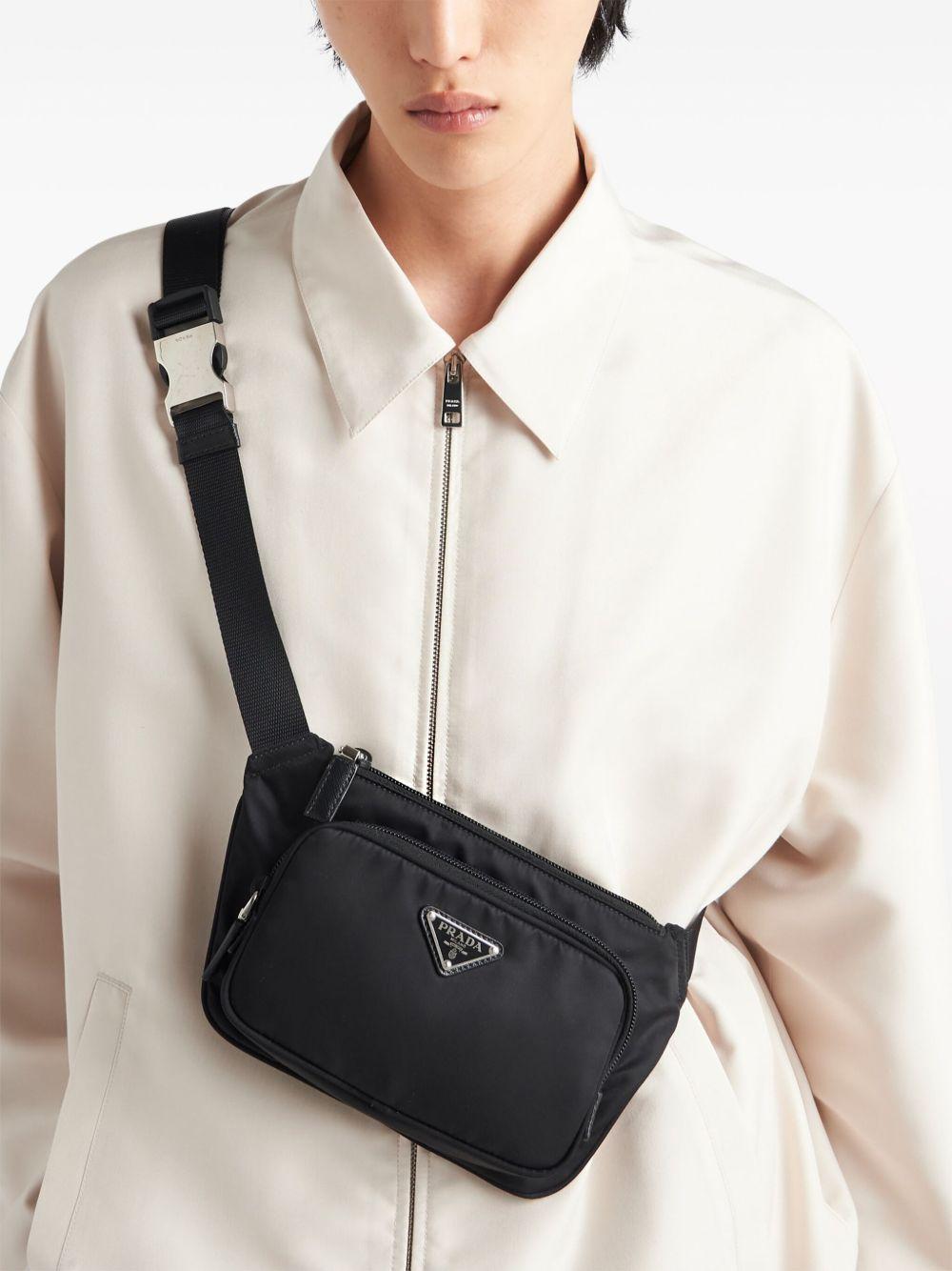 logo-appliqué Re-Nylon belt bag Product Image