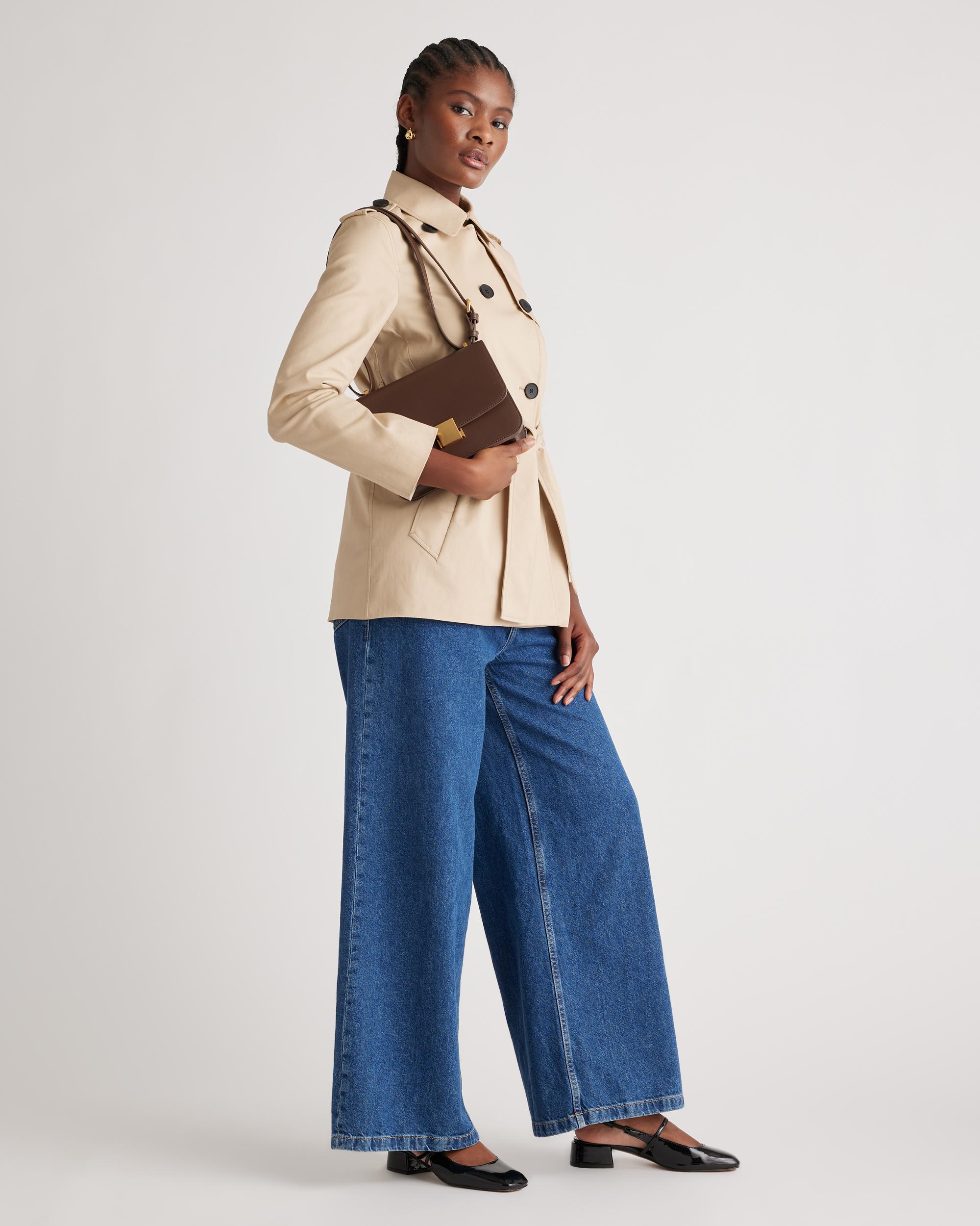 Quince | Women's Italian Leather Box Shoulder Bag Product Image