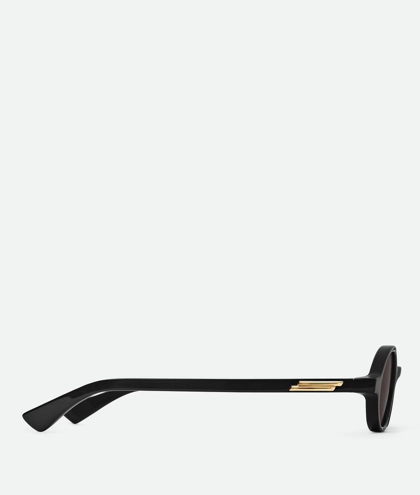 Classic Oval Sunglasses in Black/grey Product Image