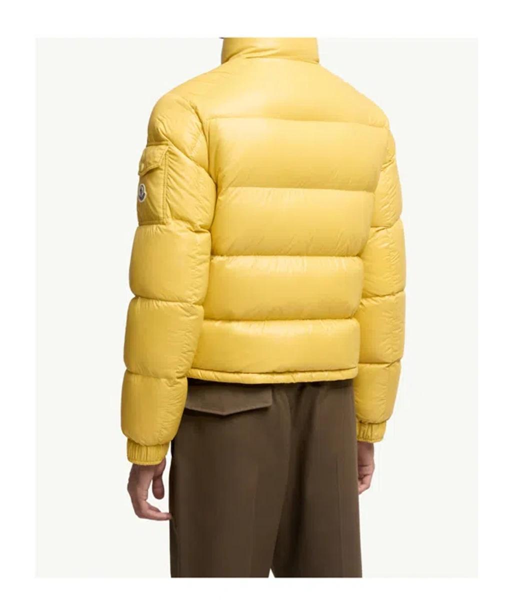 MONCLER Levitha Hooded Short Down Jacket In Yellow Product Image