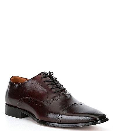 Flag LTD. Mens Noble Leather Brogue Detail Cap Toe Dress Shoes Product Image