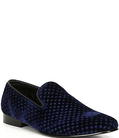 Steve Madden Mens Lifted Velevt Slip On Loafers Product Image
