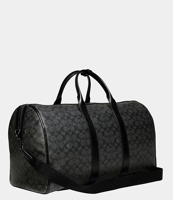 COACH Gotham Signature Coated Canvas And Refined Calfskin Leather Duffel Bag Product Image
