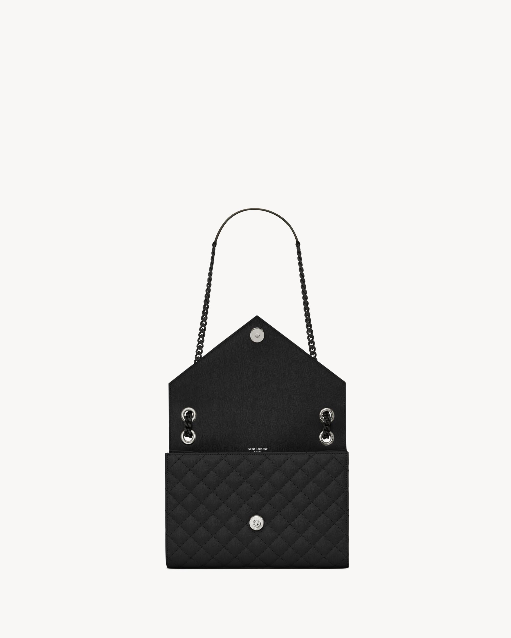 ENVELOPE MEDIUM IN QUILTED GRAIN DE POUDRE EMBOSSED LEATHER Product Image