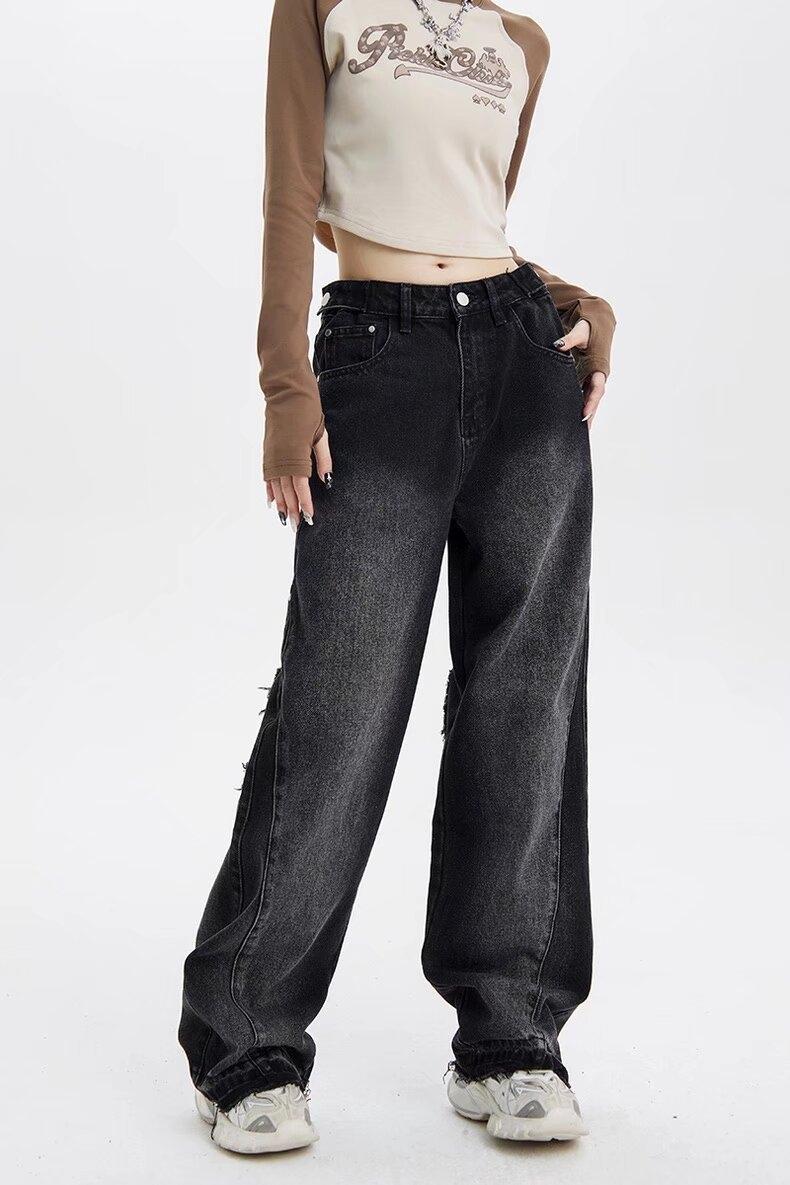Street Raw Trim Boyfriend Jeans Product Image
