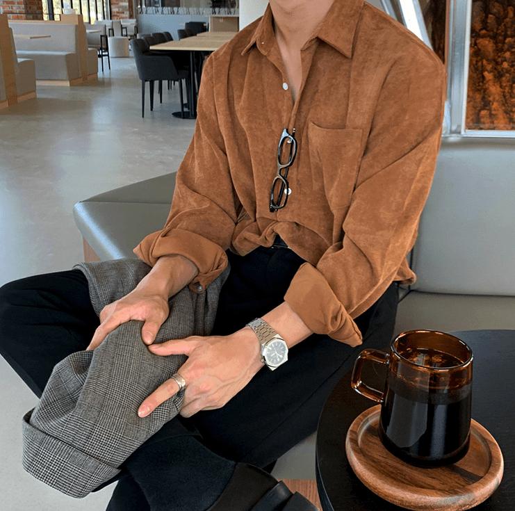 RT No. 6319 CORDUROY COLLAR SHIRT Product Image