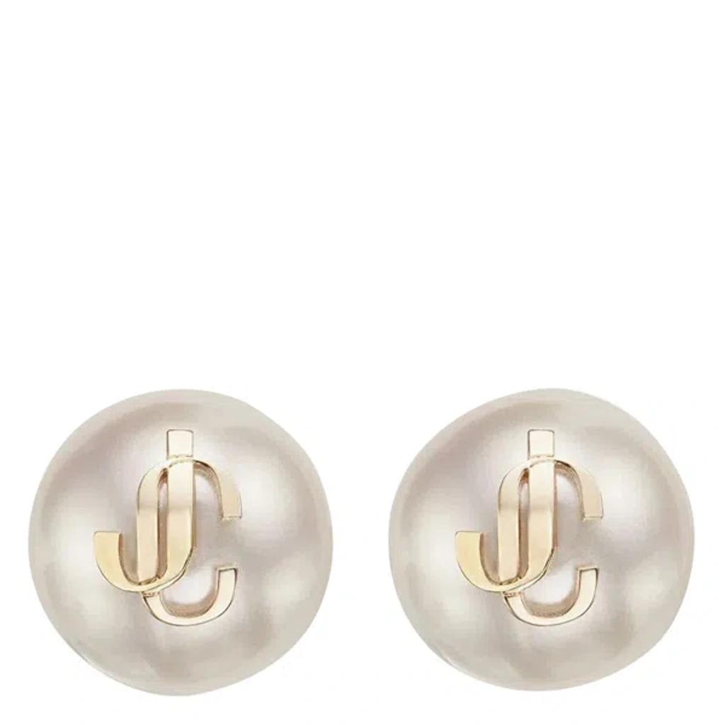 debossed-logo pearl earrings  Product Image