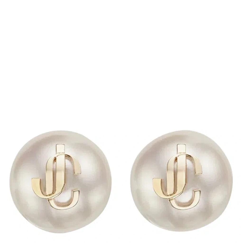 debossed-logo pearl earrings  Product Image