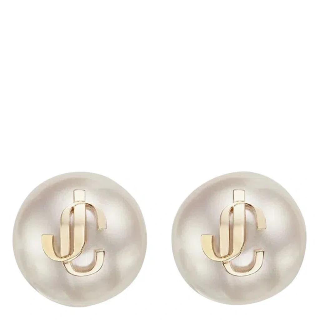 debossed-logo pearl earrings  Product Image