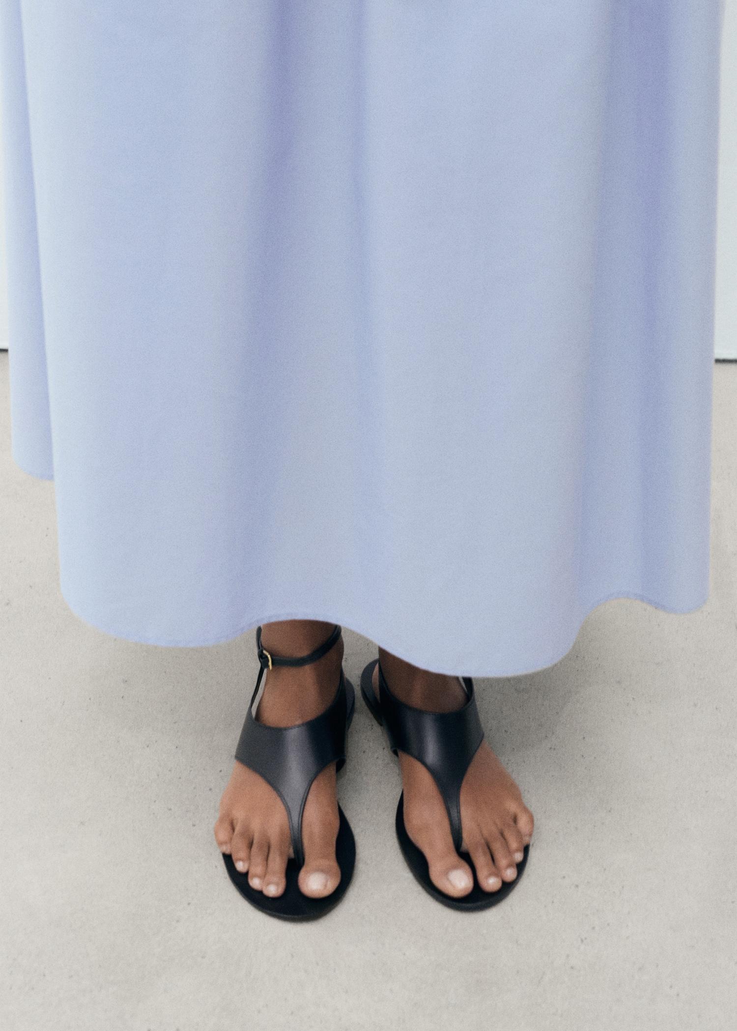 Flared cotton skirt - Women | MANGO USA Product Image