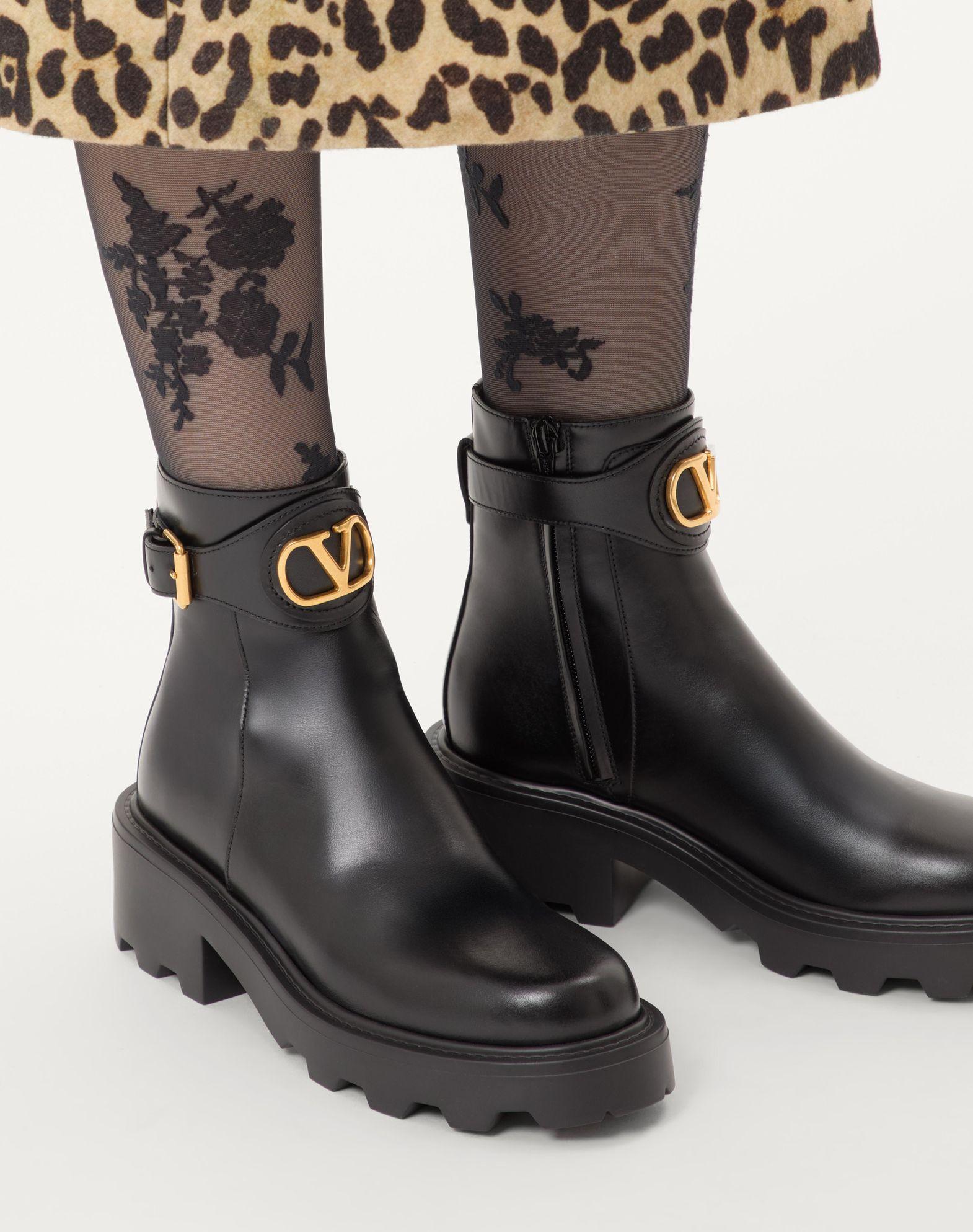 Vlogo Signature Calfskin Ankle Boot 55Mm Product Image