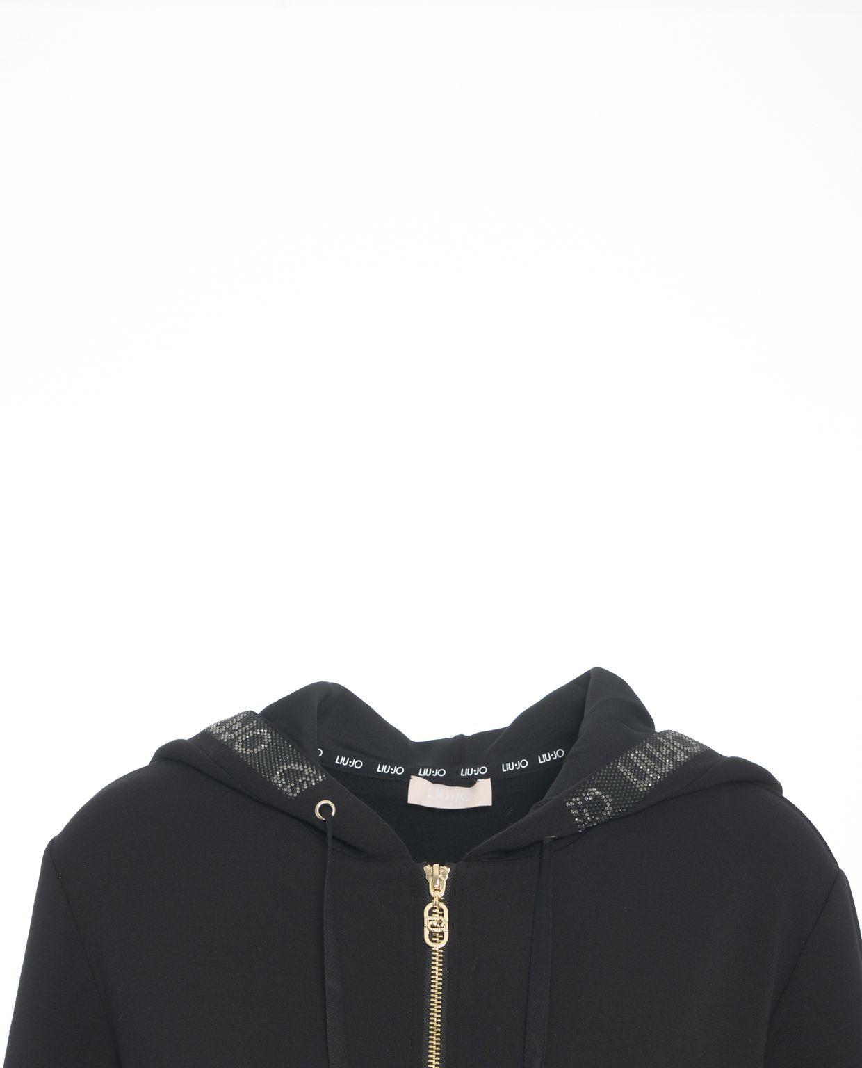 Hoodie with rhinestones Product Image