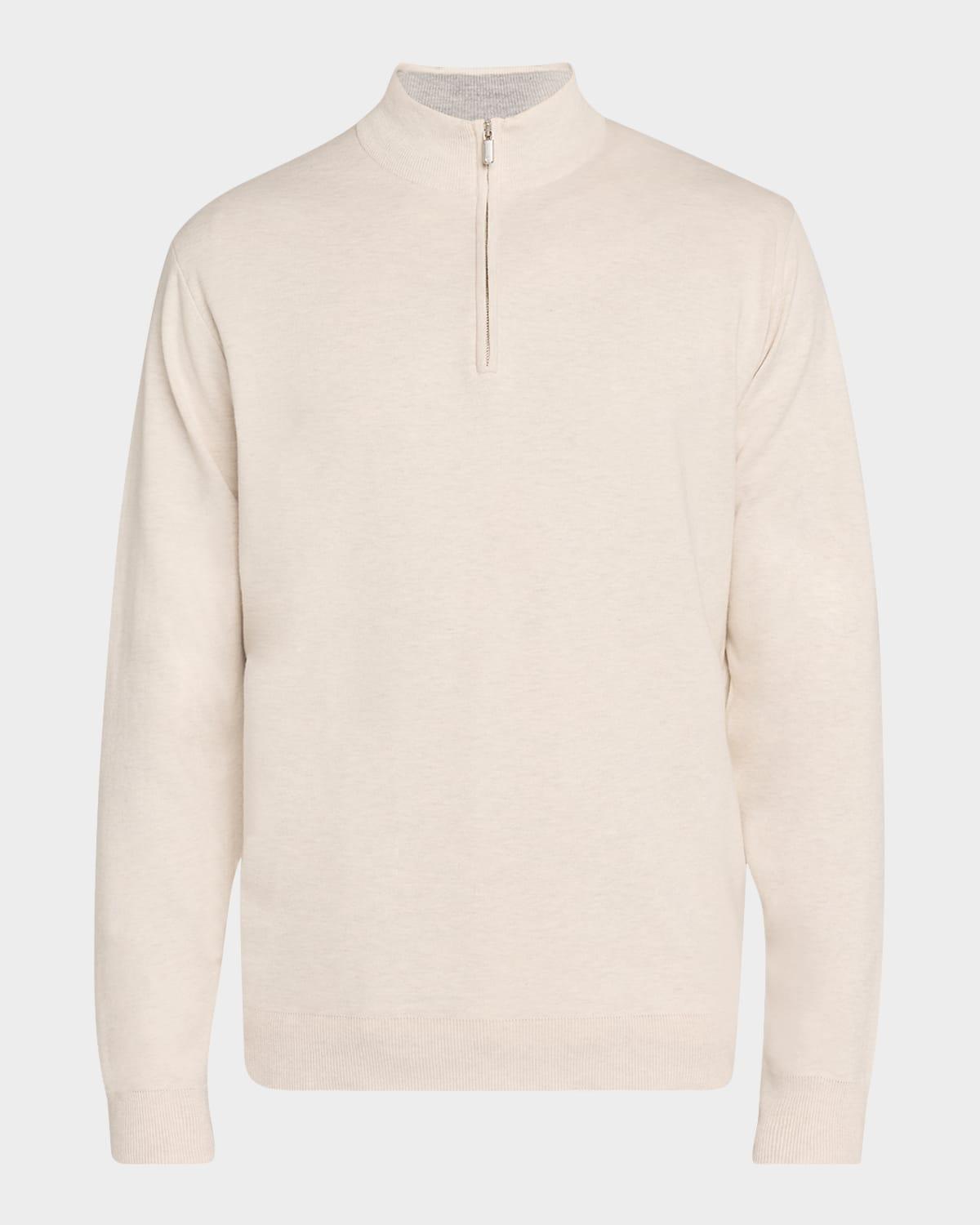Coolspun Cotton Quarter-Zip Sweater Product Image