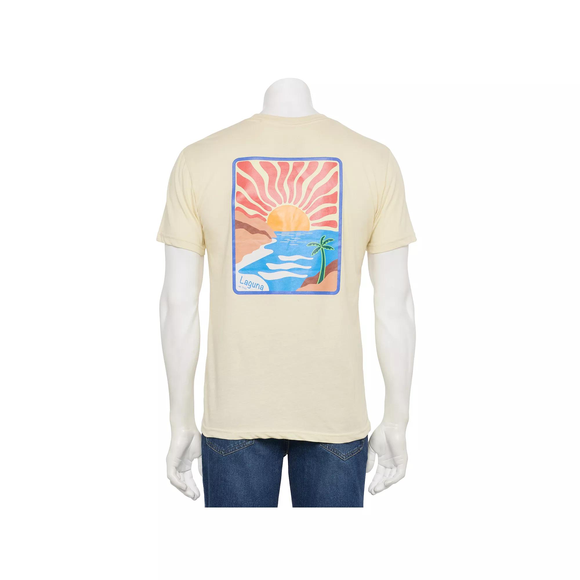 Men's Laguna Island Doodle Graphic Tee, Size: Small, Seedpearl Product Image