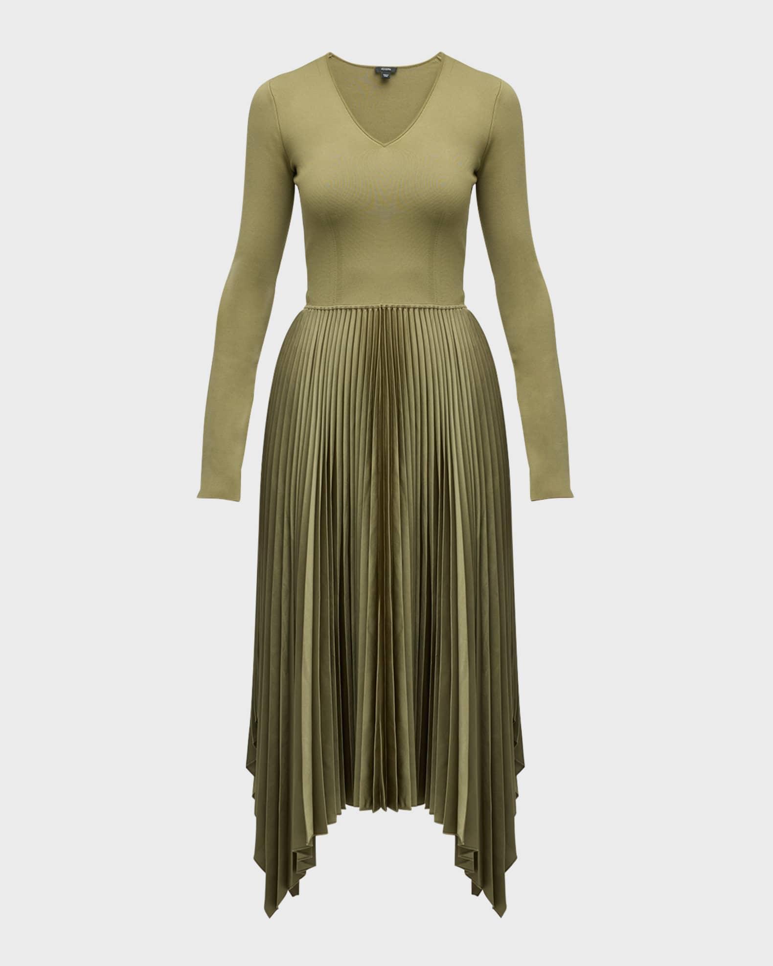 Dubois Pleated Handkerchief Midi Dress Product Image