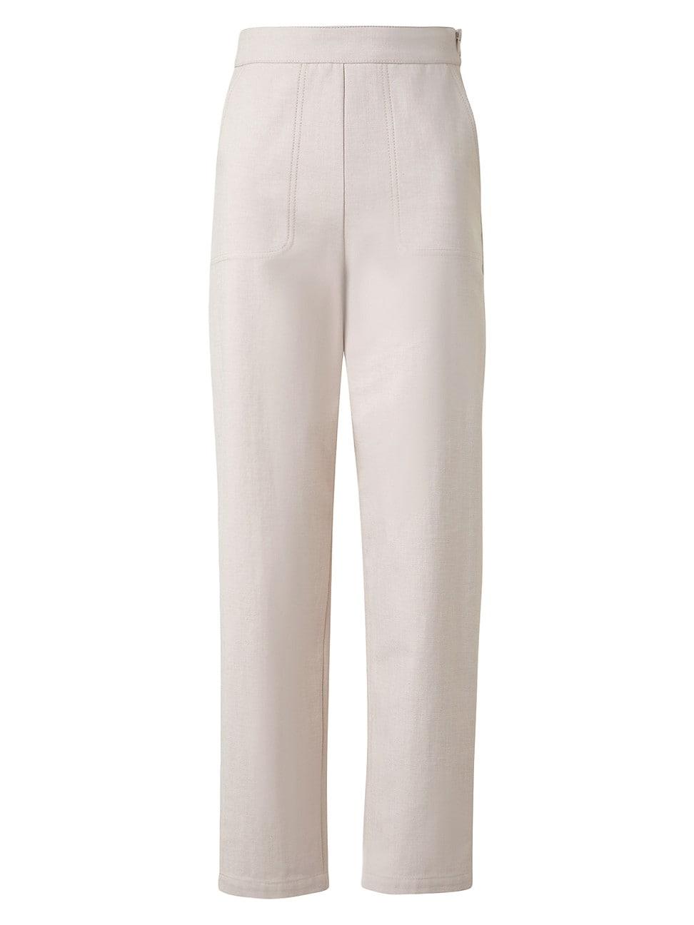 Womens Flynn Cropped High-Rise Tapered-Leg Pants Product Image