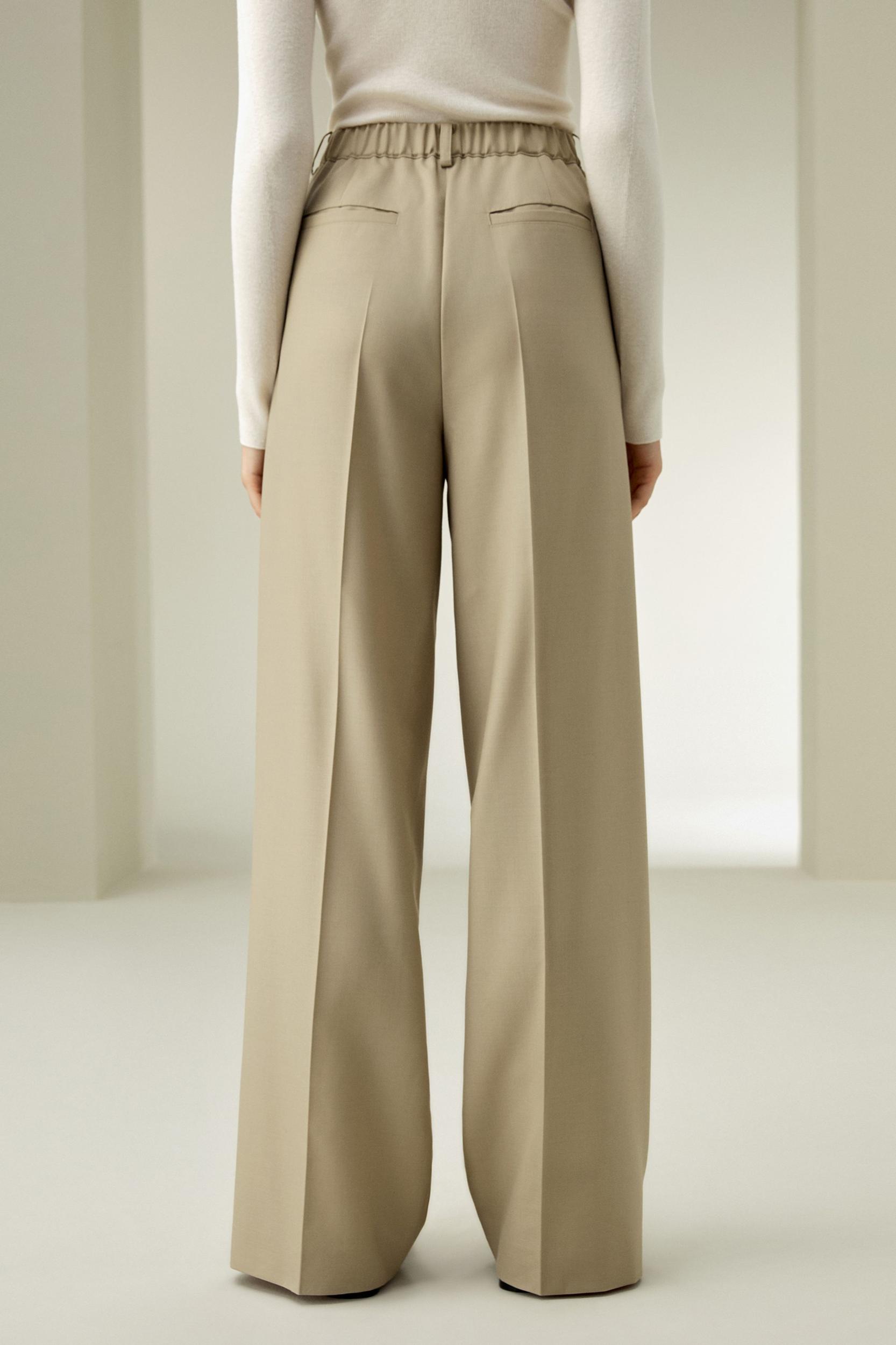 LILYSILK Women'S Wool Slacks - Black Wool Silk Blend - Ultimate Luxury Machine Washable Trousers 16 Product Image