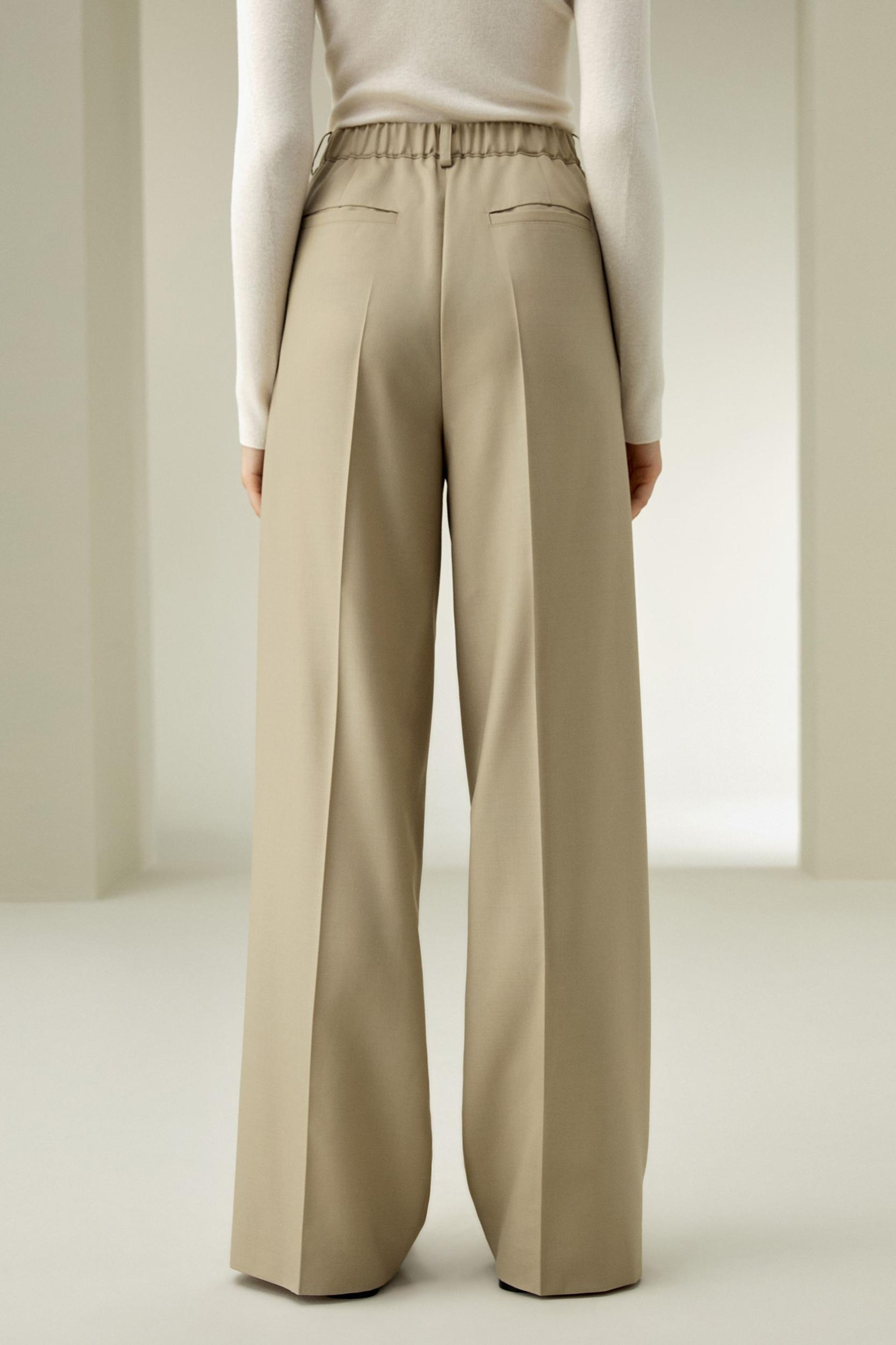 LILYSILK Women'S Wool Slacks - Black Wool Silk Blend - Ultimate Luxury Machine Washable Trousers 16 Product Image