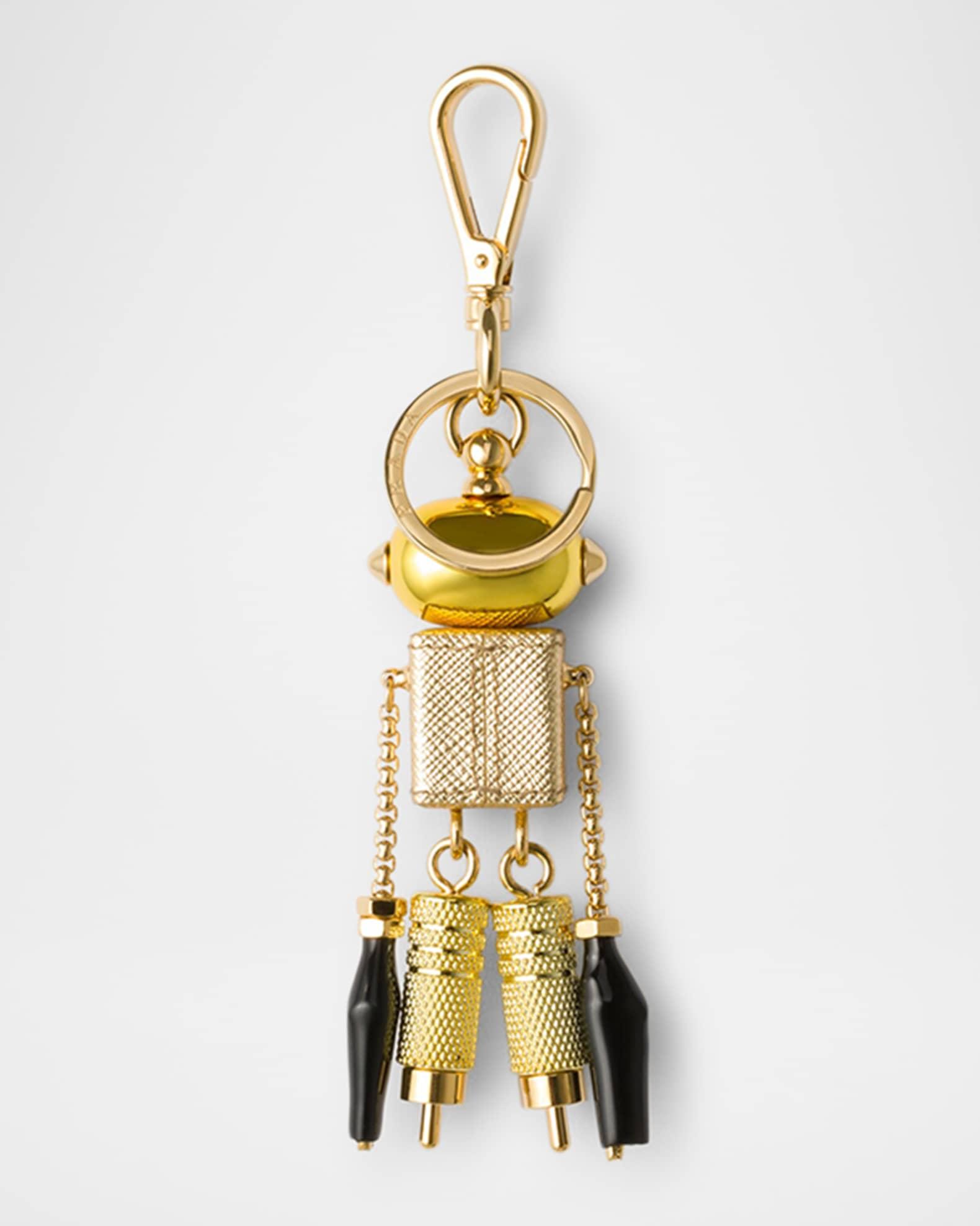 Robot Saffiano Leather Bag Charm Product Image