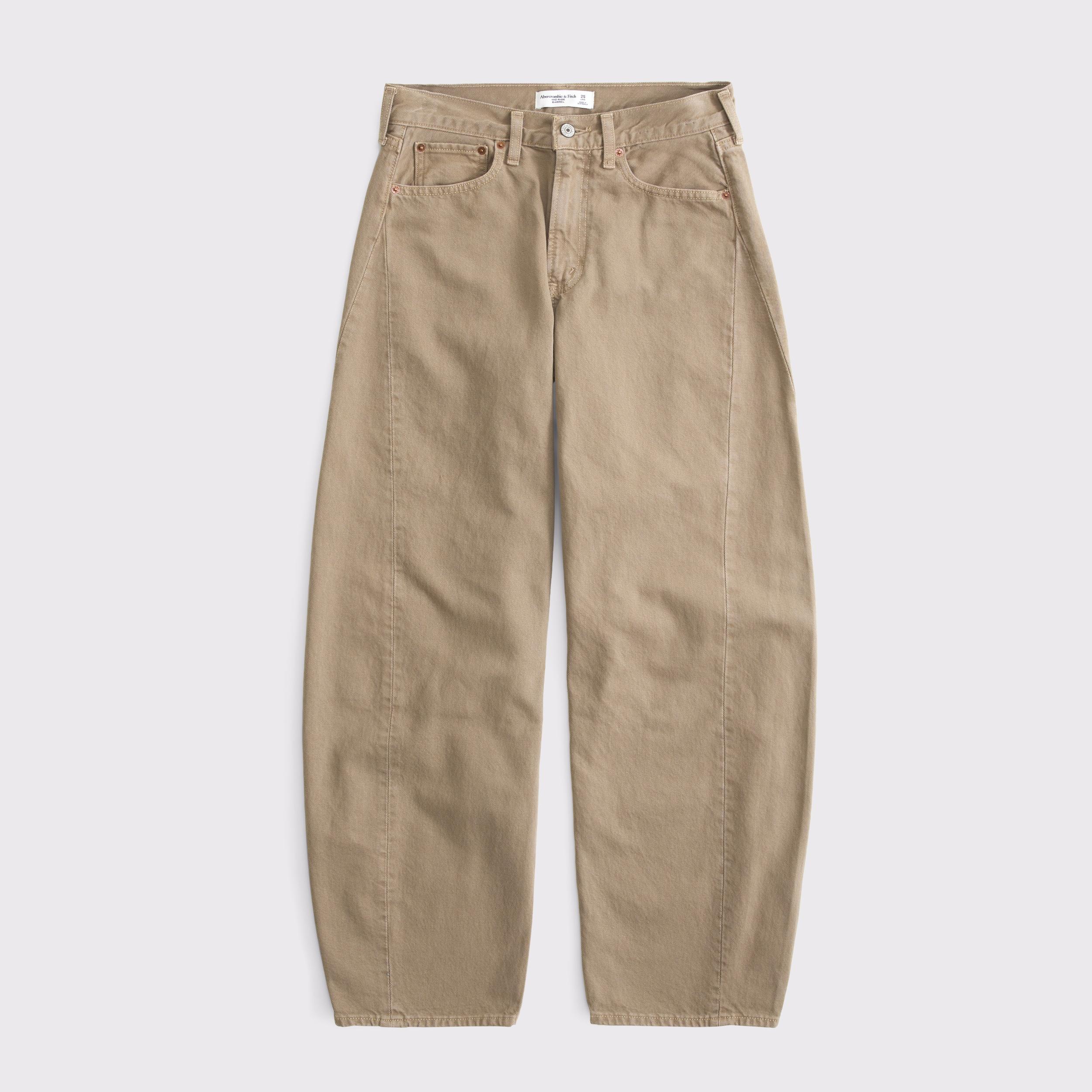 Mid Rise Barrel Jean Product Image