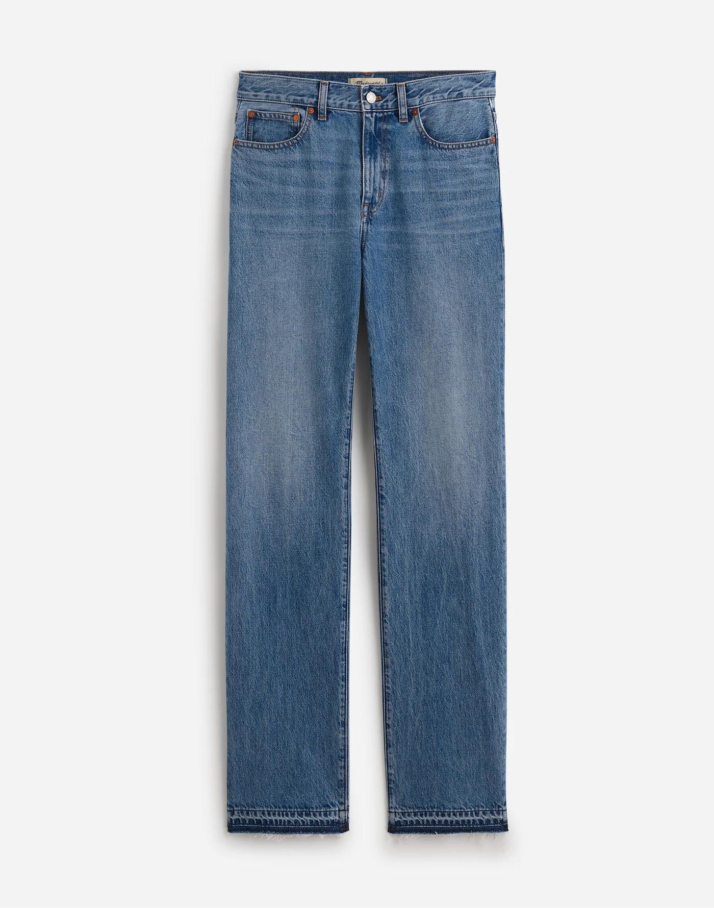 The Tall Rail Straight Jean in Reston Wash: Released-Hem Edition Product Image