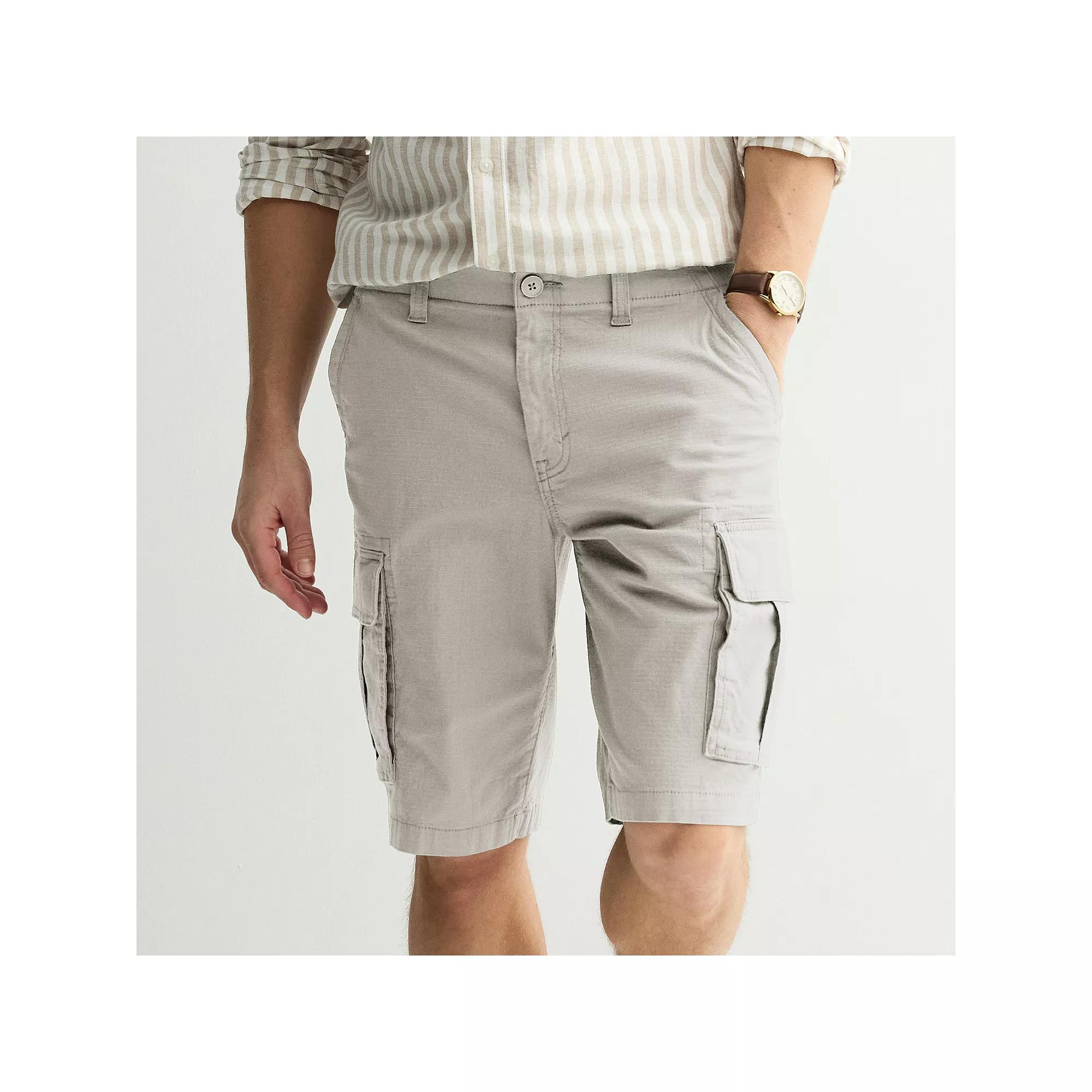 Men's Sonoma Goods For Life® 12" Flexwear Everyday Ripstop Cargo Shorts, Size: 30 12 IN, Brown Trap Product Image