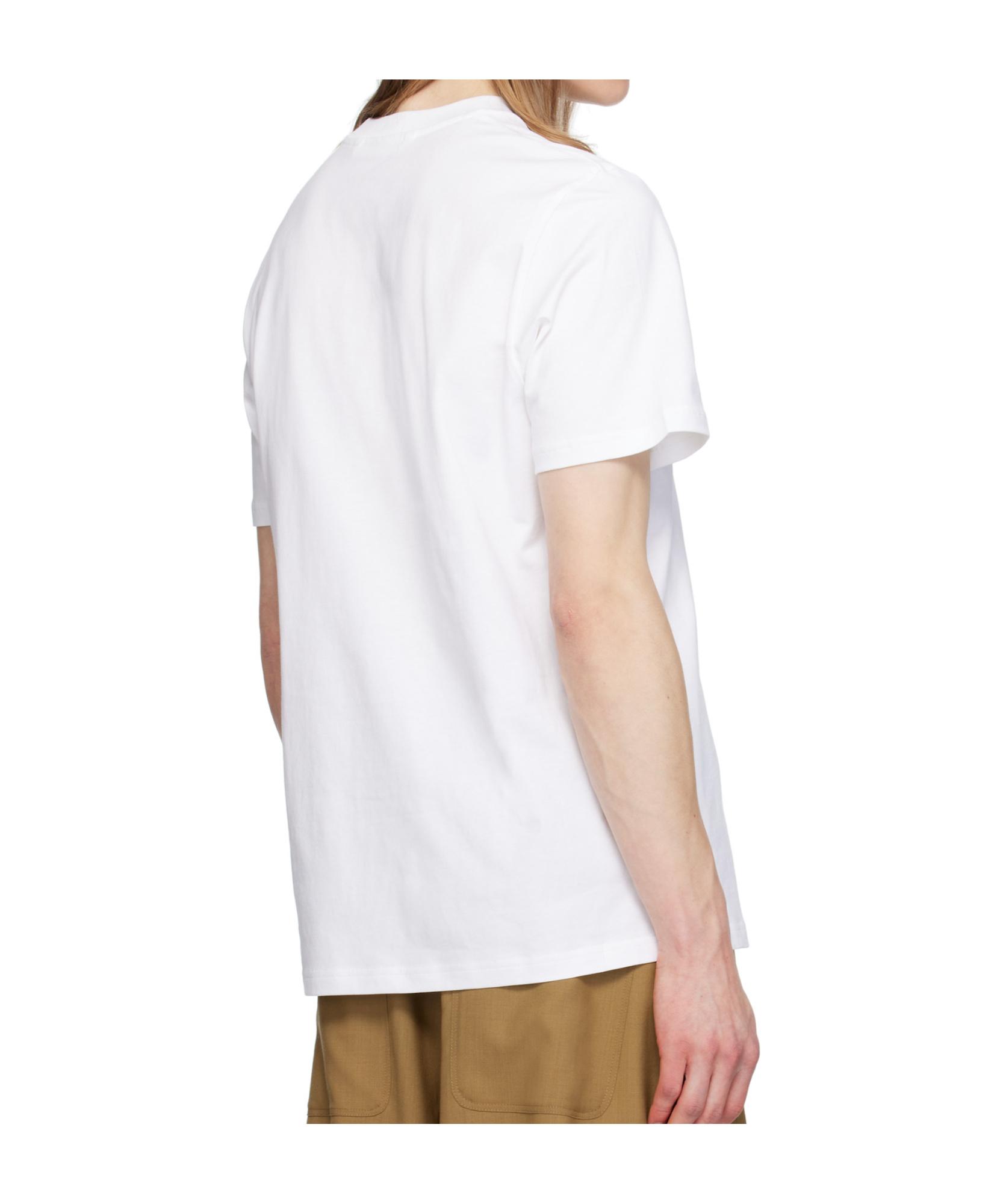 MONCLER Mens White Brand-patch Short-sleeve Pack Of Three Cotton-jersey T-shirt Product Image