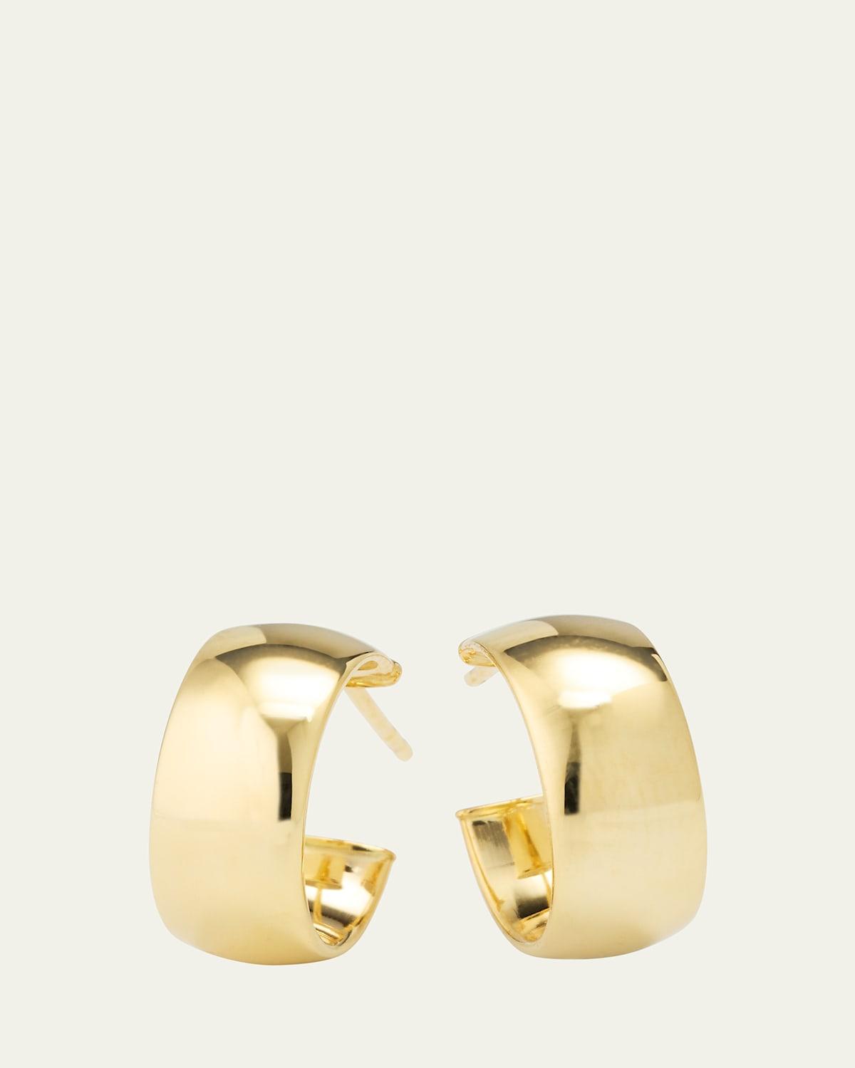 Womens 14K Yellow Gold Huggie Hoop Earrings Product Image